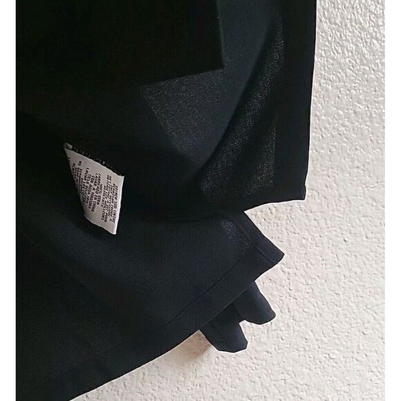 EILEEN FISHER Crepe Silk Black Button Up Long Sleeve Blouse Size Small - Picture 5 of 6